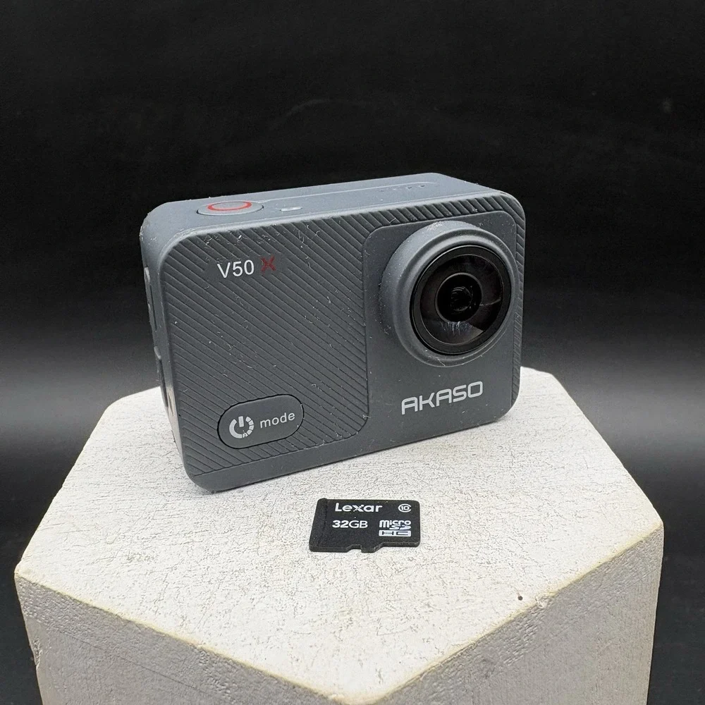 AKASO V50X 4K 30fps WiFi Action Camera with EIS Touch Screen 4X Zoom W/Memory